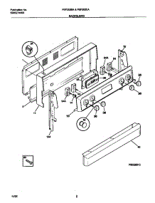 02 - Backguard parts for Frigidaire Range FEF352CATD from AppliancePartsPros.com