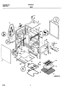05 - Body parts for Frigidaire Range FEF357CGBA from AppliancePartsPros.com