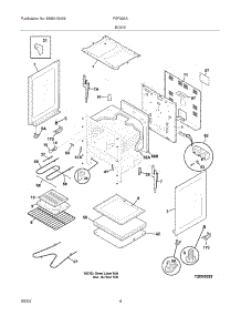 05 - Body parts for Frigidaire Range FEF326ABH from AppliancePartsPros.com