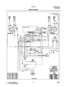 11 - Wiring Diagram parts for Frigidaire Range FEF357BSD from AppliancePartsPros.com