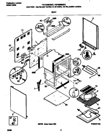 03 - Body parts for Frigidaire Range FEF336BGWC from AppliancePartsPros.com