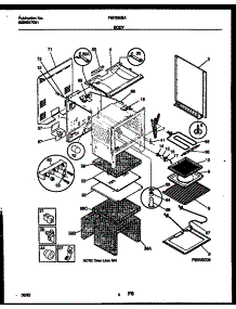 03 - Body Parts parts for Frigidaire Range FEF350BAWB from AppliancePartsPros.com