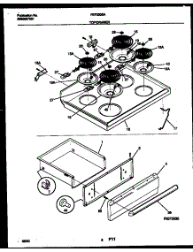 04 - Cooktop And Drawer Parts parts for Frigidaire Range FEF350BAWB from AppliancePartsPros.com
