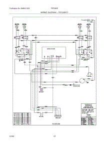 12 - Wiring Diagram parts for Frigidaire Range FEF336BCF from AppliancePartsPros.com