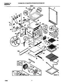 03 - Body parts for Frigidaire Range FEF389CFSF from AppliancePartsPros.com