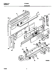 02 - Backguard parts for Frigidaire Range FEF388WCCB from AppliancePartsPros.com