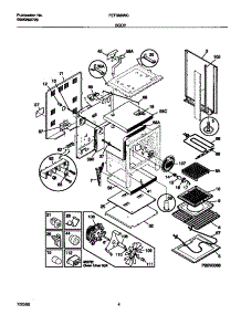 03 - Body parts for Frigidaire Range FEF388WCCB from AppliancePartsPros.com
