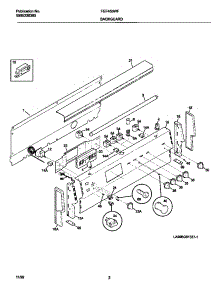 02 - Backguard parts for Frigidaire Range FEF455WFBE from AppliancePartsPros.com