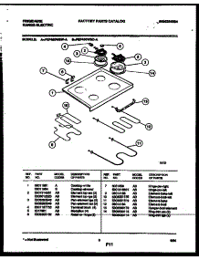 05 - Cooktop And Broiler Parts parts for Frigidaire Range FEF450WBWA from AppliancePartsPros.com