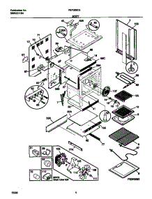 03 - Body parts for Frigidaire Range FEF389CEBA from AppliancePartsPros.com