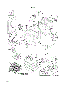 05 - Body parts for Frigidaire Range FEFB79GSB from AppliancePartsPros.com