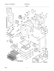 05 - Body parts for Frigidaire Range FEFBZ90GCA from AppliancePartsPros.com