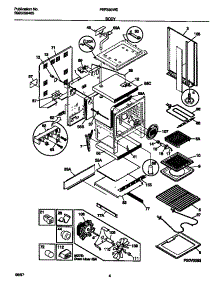 03 - Body parts for Frigidaire Range FEF389WESE from AppliancePartsPros.com