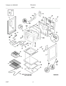 05 - Body parts for Frigidaire Range FEFL64DSC from AppliancePartsPros.com