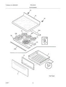 07 - Top / Drawer parts for Frigidaire Range FEFL64DSC from AppliancePartsPros.com