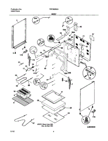 05 - Body parts for Frigidaire Range FEF362BXAWD from AppliancePartsPros.com