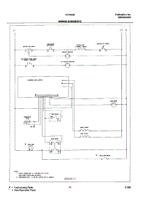 11 - Wiring Schematic parts for Frigidaire Range FEF365BWC from AppliancePartsPros.com
