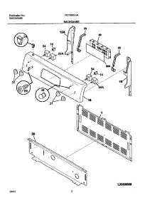 03 - Backguard parts for Frigidaire Range FEF366CCA from AppliancePartsPros.com