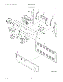 03 - Backguard parts for Frigidaire Range FEFBMZ96FCC from AppliancePartsPros.com