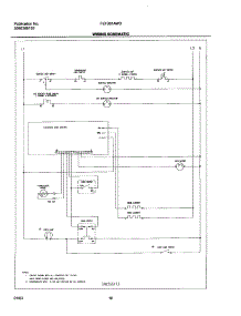 10 - Wiring Schematic parts for Frigidaire Range FEF361AWD from AppliancePartsPros.com