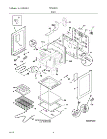 05 - Body parts for Frigidaire Range FEF366ECH from AppliancePartsPros.com