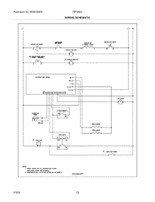 10 - Wiring Schematic parts for Frigidaire Range FEF366AWH from AppliancePartsPros.com
