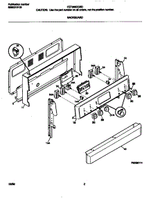 02 - Backguard parts for Frigidaire Range FEF366CGSD from AppliancePartsPros.com