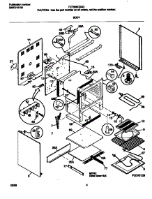 03 - Body parts for Frigidaire Range FEF366CGSD from AppliancePartsPros.com