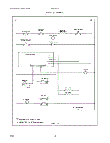12 - Wiring Schematic parts for Frigidaire Range FEF366DQE from AppliancePartsPros.com