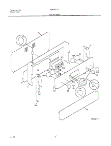 03 - Backguard parts for Frigidaire Range FEF367CGSD from AppliancePartsPros.com