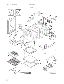 05 - Body parts for Frigidaire Range FEF366LSC from AppliancePartsPros.com