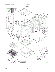 05 - Body parts for Frigidaire Range FEF352GMF from AppliancePartsPros.com