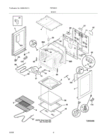 05 - Body parts for Frigidaire Range FEF355DSD from AppliancePartsPros.com