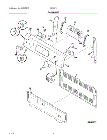 03 - Backguard parts for Frigidaire Range FEF357BBC from AppliancePartsPros.com