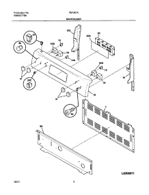 03 - Backguard parts for Frigidaire Range FEF357ASB from AppliancePartsPros.com