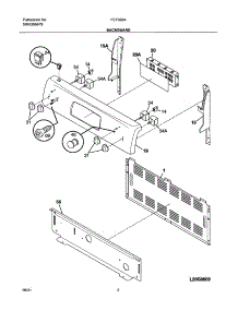 03 - Backguard parts for Frigidaire Range FEF366ASA from AppliancePartsPros.com