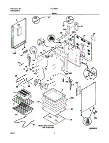 05 - Body parts for Frigidaire Range FEF366AWA from AppliancePartsPros.com