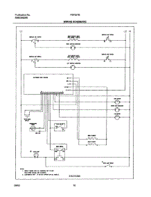 10 - Wiring Schematic parts for Frigidaire Range FEF357BBB from AppliancePartsPros.com