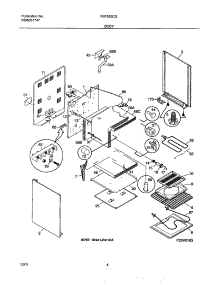 05 - Body parts for Frigidaire Range FEF365CGBE from AppliancePartsPros.com
