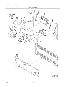 03 - Backguard parts for Frigidaire Range FEF366CSE from AppliancePartsPros.com