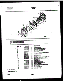06 - Door Parts parts for Frigidaire Range FEF366CASB from AppliancePartsPros.com