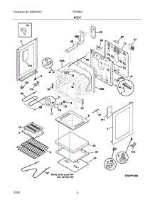 05 - Body parts for Frigidaire Range FEF366EBF from AppliancePartsPros.com
