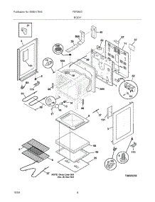 05 - Body parts for Frigidaire Range FEF366DSA from AppliancePartsPros.com