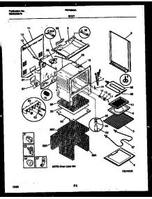 03 - Body Parts parts for Frigidaire Range FEF350SAWA from AppliancePartsPros.com