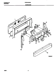 02 - Backguard parts for Frigidaire Range FEF351SGWA from AppliancePartsPros.com