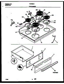04 - Cooktop And Drawer Parts parts for Frigidaire Range FEF350CADB from AppliancePartsPros.com