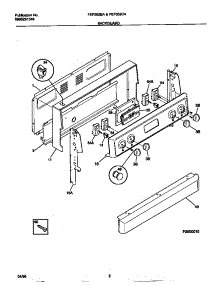 02 - Backguard parts for Frigidaire Range FEF352BAWF from AppliancePartsPros.com