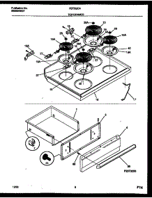 04 - Cooktop And Drawer Parts parts for Frigidaire Range FEF352CATB from AppliancePartsPros.com