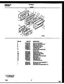 05 - Door Parts parts for Frigidaire Range FEF352CATB from AppliancePartsPros.com