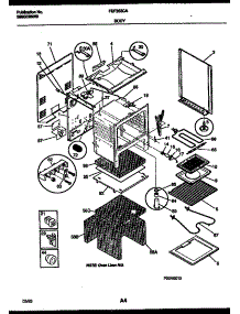 03 - Body Parts parts for Frigidaire Range FEF352CASA from AppliancePartsPros.com